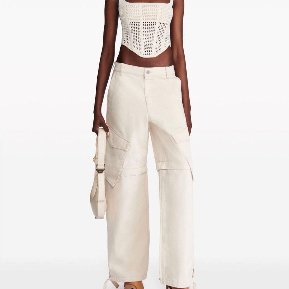 Cream Knit Sleeveless Top - Picture 3 of 3